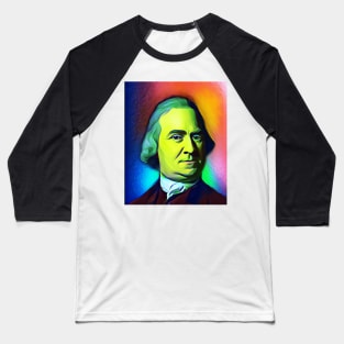 Samuel Adams Colourful Portrait | Samuel Adams Artwork 7 Baseball T-Shirt
